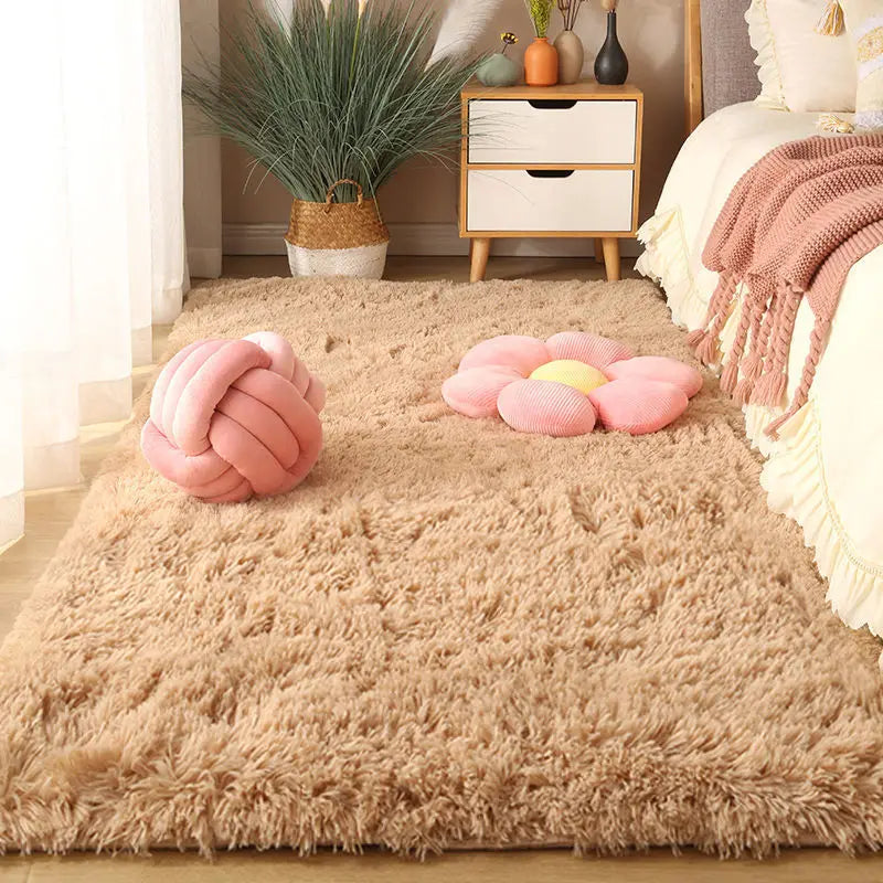 Tapis à poils longs – coloris camel