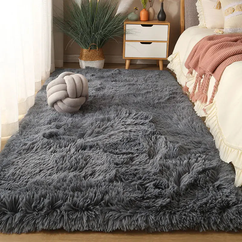 Tapis à poils longs – coloris gris argenté (Silver Grey)