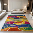Tapis moderne à motifs entrelacés – coloris 5