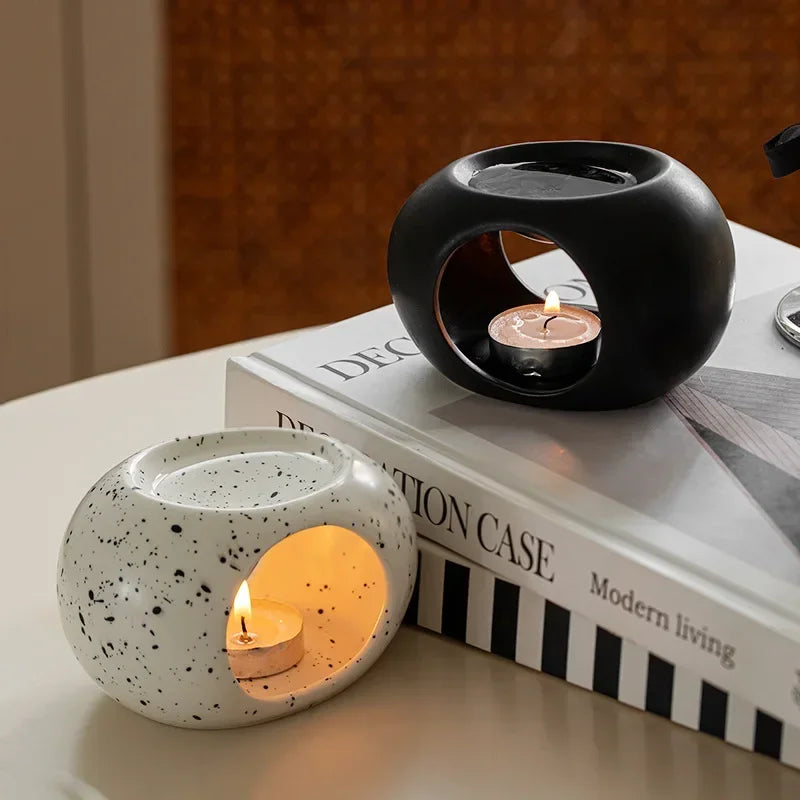 Brûleur d'huiles essentielles en céramique – ambiance chambre