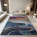 Tapis moderne à motifs entrelacés – coloris 4