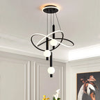 Lustre suspension LED blanc – détail