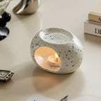 Brûleur d'huiles essentielles en céramique – utilisation bougie chauffe-plat