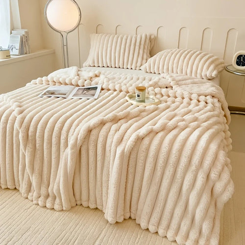 Plaid en fausse fourrure de lapin – photo 2