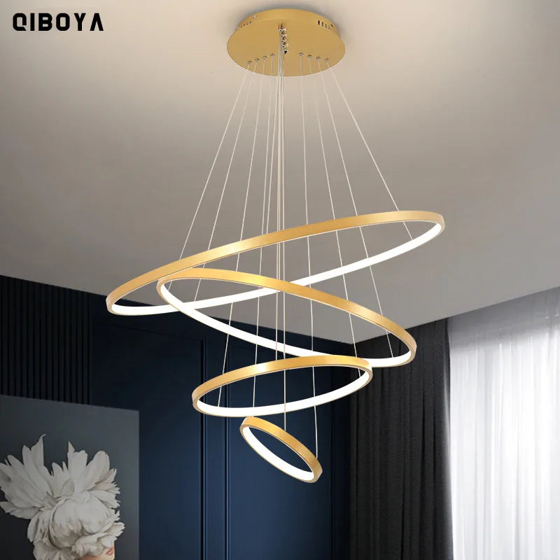 Lustre LED design à anneaux – photo 1