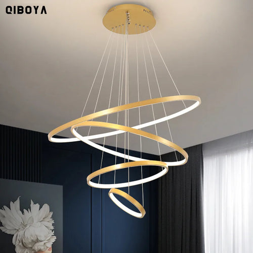 Lustre LED design à anneaux – photo 1