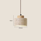 Suspension Wabi-Sabi Pierre Naturelle – Lampe Pendante Design Japonais Minimaliste