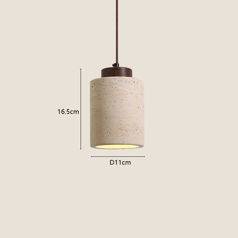 Suspension Wabi-Sabi Pierre Naturelle – Lampe Pendante Design Japonais Minimaliste