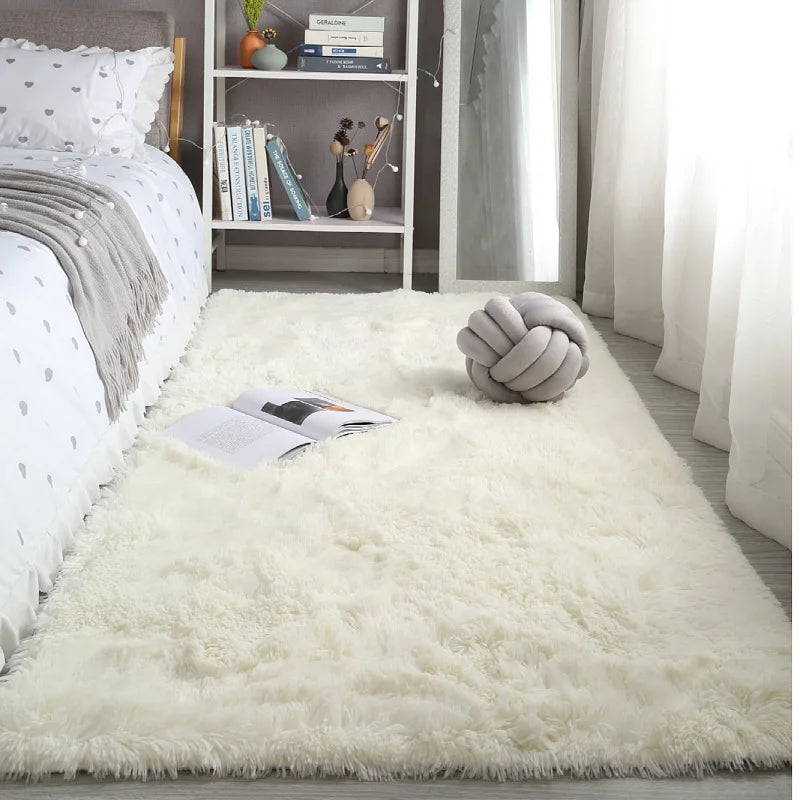 Tapis à poils longs – coloris blanc crème (Creamy White)