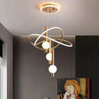 Lustre suspension LED noir – détail