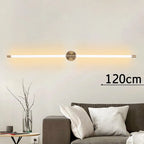 Applique murale LED linéaire dorée – vue d'ensemble