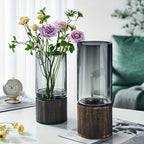 Vase en verre rétro – sur table basse
