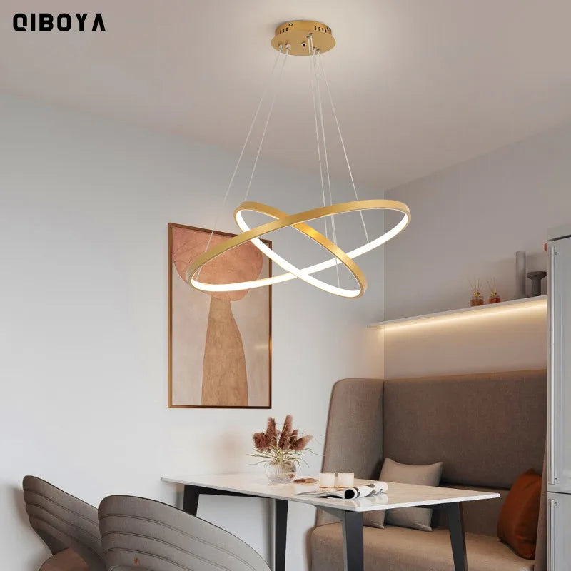 Lustre LED design à anneaux – photo 4