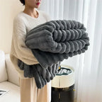 Plaid en fausse fourrure de lapin – photo 10