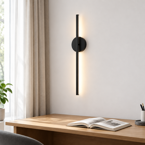 Applique LED Noire HD – Bureau