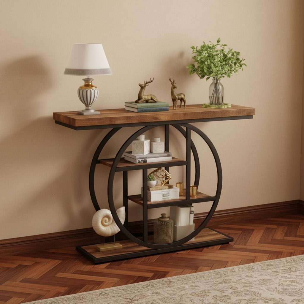 Console – Décor lampe & objets