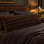 Taie oreiller longue – chambre chocolat anthracite