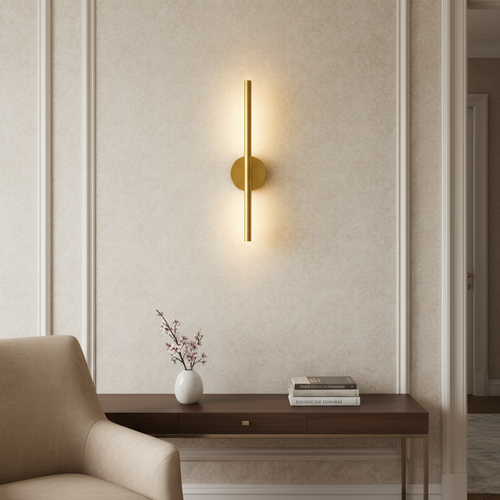 Applique murale dorée dans un salon luxueux