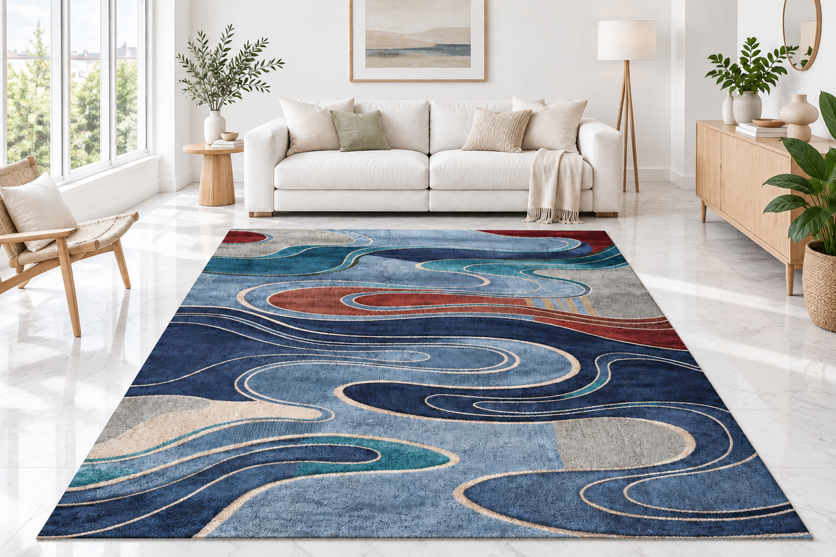 Tapis coloris 1 – sol blanc
