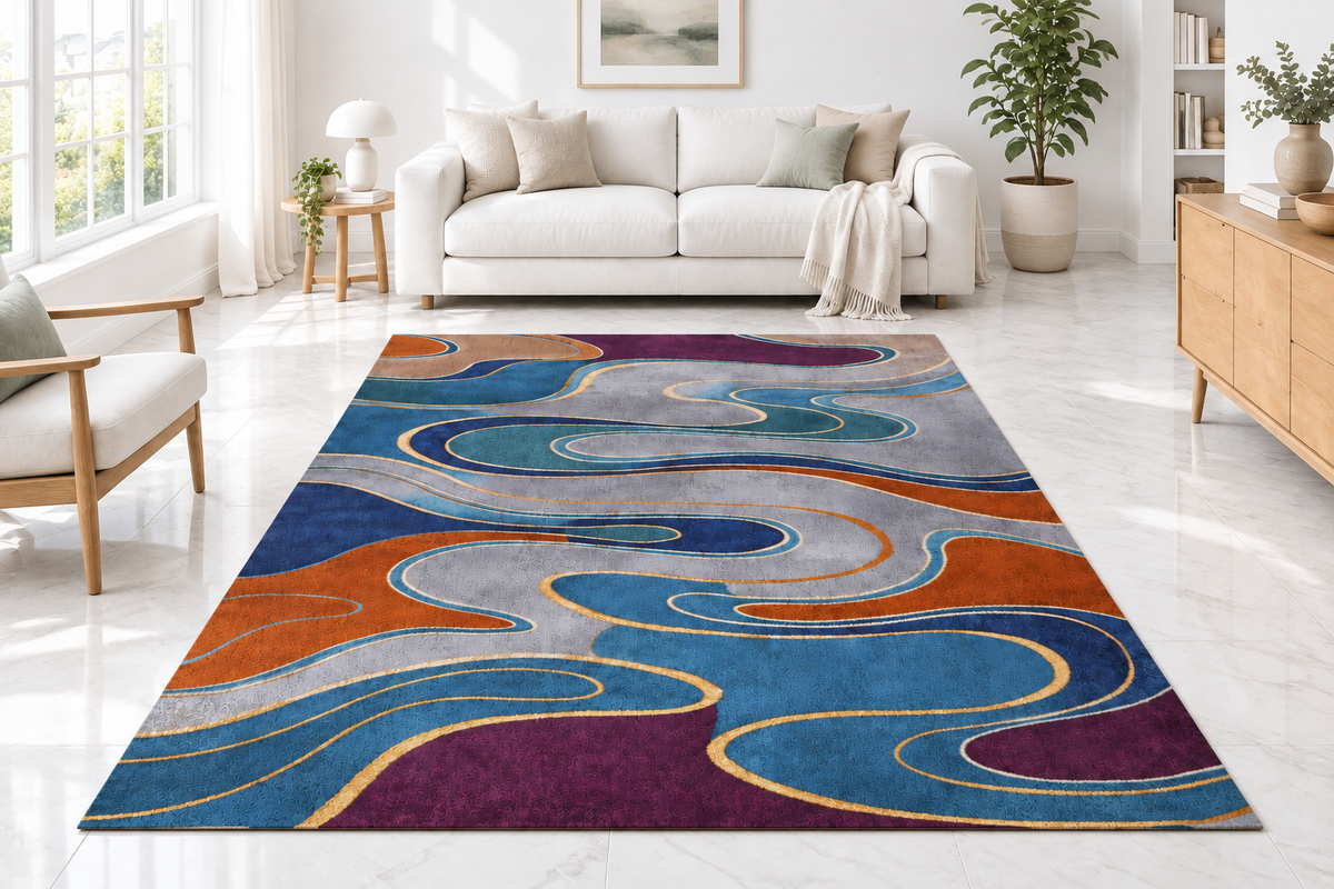 Tapis coloris 2 – sol blanc