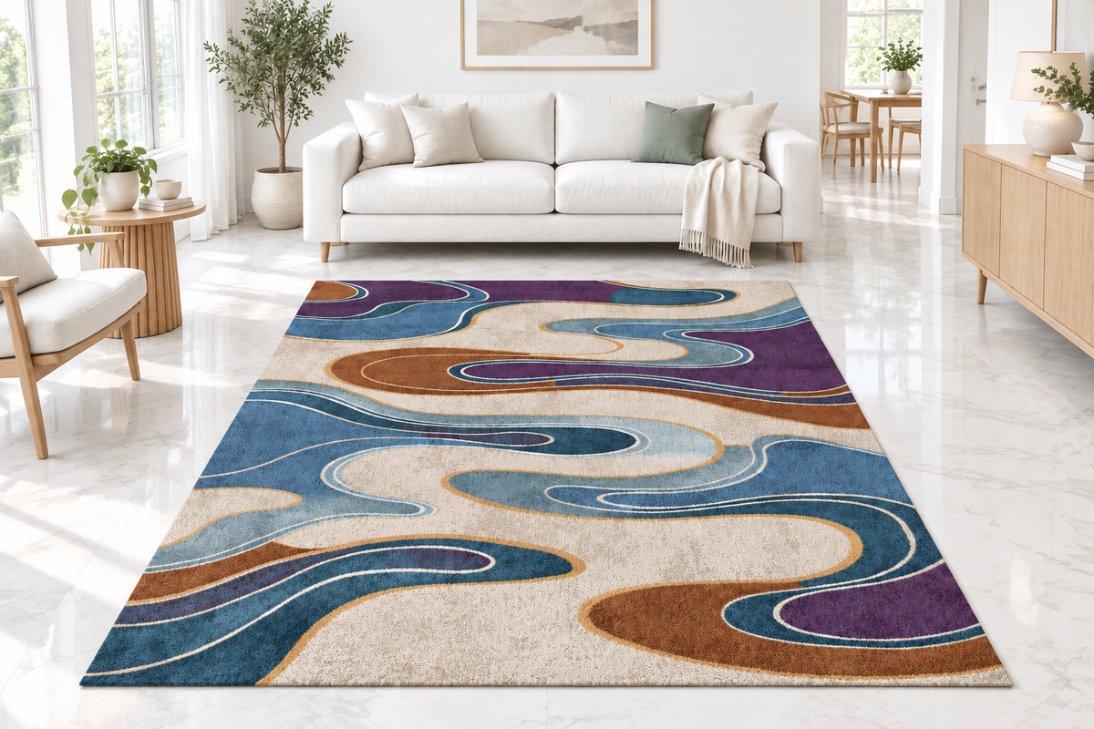 Tapis coloris 4 – sol blanc